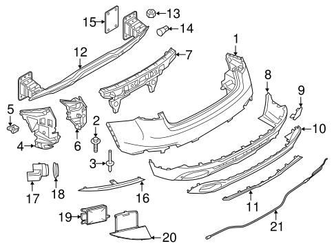 X6 BUMPER & COMPONENTS - REAR 2