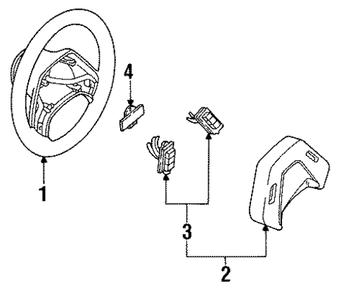 B3000 STEERING WHEEL & TRIM
