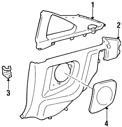 Supra INTERIOR TRIM - QUARTER PANELS