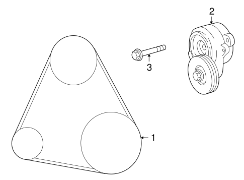 LS600h BELTS & PULLEYS
