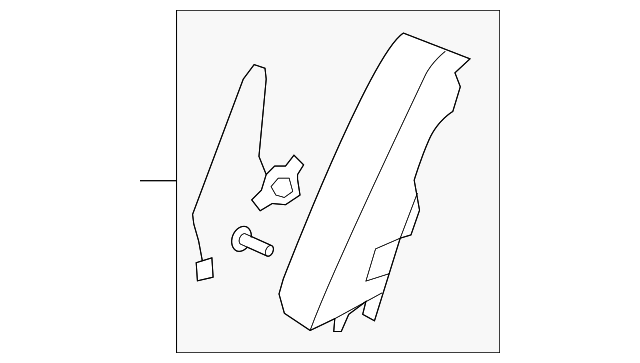 25897899 WINDSHIELD PILLAR TRIM, RIGHT