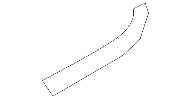 10358766 REAR MOLDING, LEFT