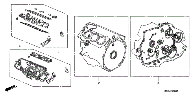 ENGINE/GASKET KIT for 2006 Honda ACCORD HYBRID #1