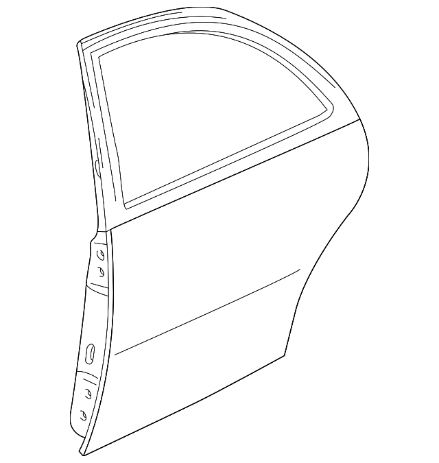 T00173020L Деталь DOOR SHELL, LEFT