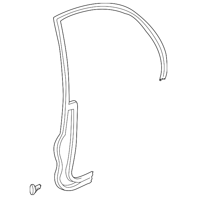 T00173760C Деталь WEATHERSTRIP, LEFT
