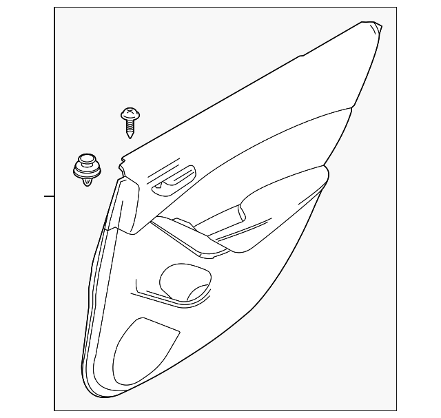 GJR9-68-520J-02 Деталь DOOR TRIM PANEL, RIGHT
