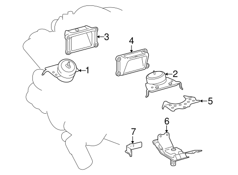 Land Cruiser ENGINE & TRANS MOUNTING