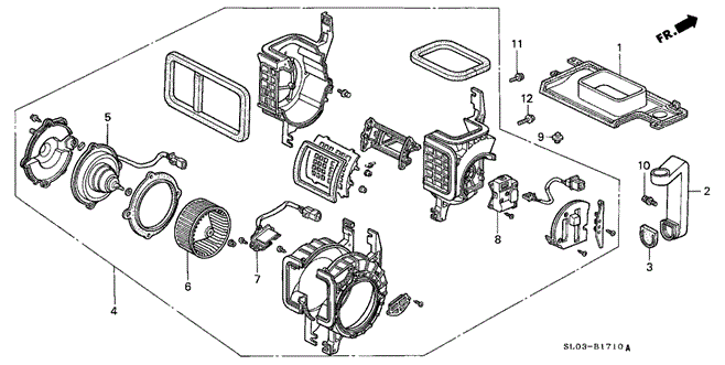 NSX HEATER BLOWER