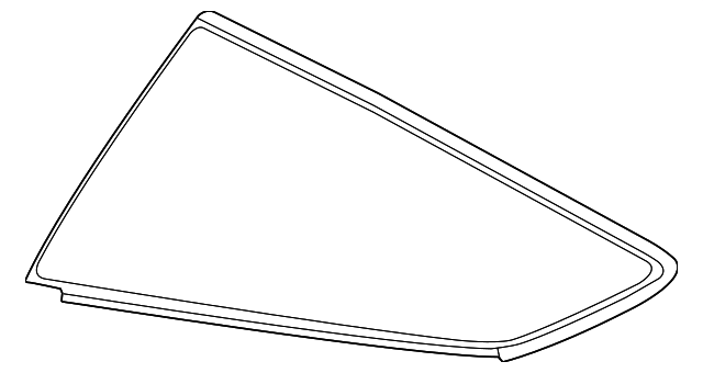 22869846 Деталь QUARTER GLASS, RIGHT