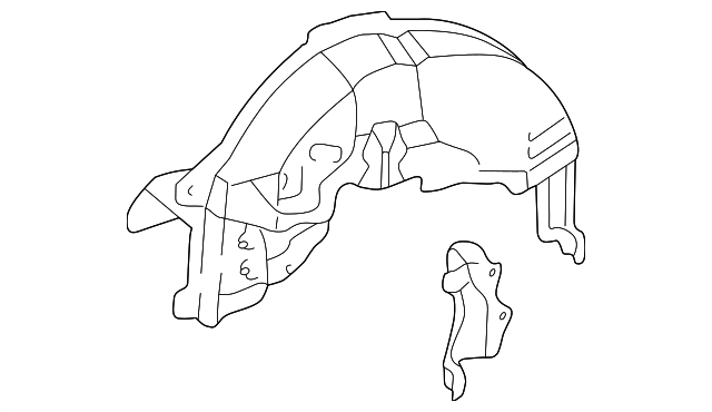 61607-02932 Деталь INNER WHEELHOUSE, RIGHT