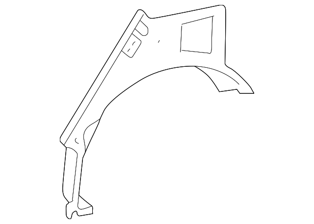 61632-02070 Деталь OUTER WHEELHOUSE, LEFT