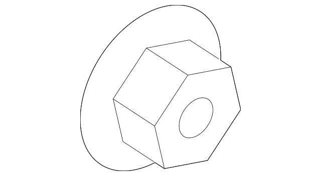 7005A014 BUCKLE END NUT, LEFT