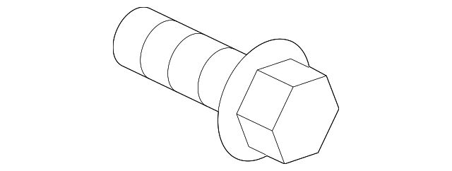MU001611 BELT & RETRACTOR BOLT, RIGHT