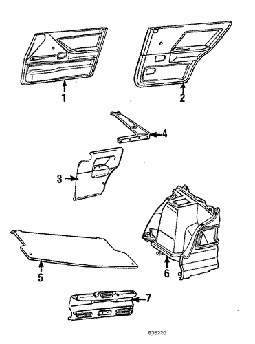 Tercel INTERIOR TRIM