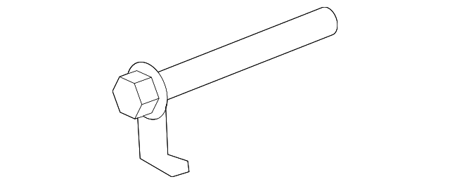 6W1Z-3C289-B LOWER CNTRL ARM BOLT, RIGHT
