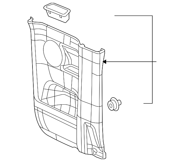 8152562020 LOWER TRIM PANEL, RIGHT
