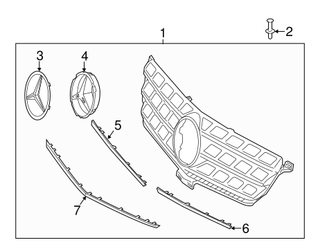 ML350 GRILLE & COMPONENTS