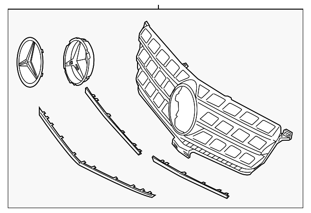 166-880-09-85-9040 Деталь GRILLE ASSY