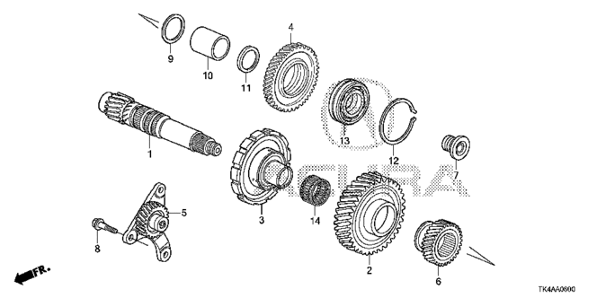 TL AT COUNTERSHAFT