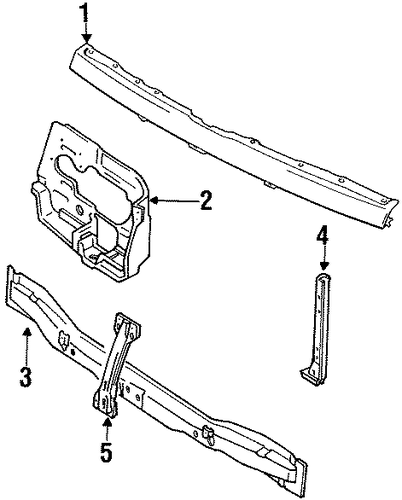 Tracker RADIATOR SUPPORT