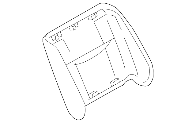 TA0188AM0A27 Деталь SEAT BACK PANEL