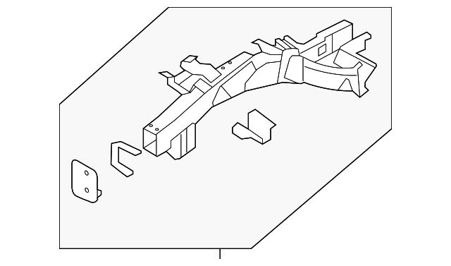 64601-0W500 Деталь LOWER RAIL, LEFT