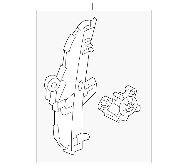 83402-1W010 Деталь WINDOW REGULATOR, RIGHT