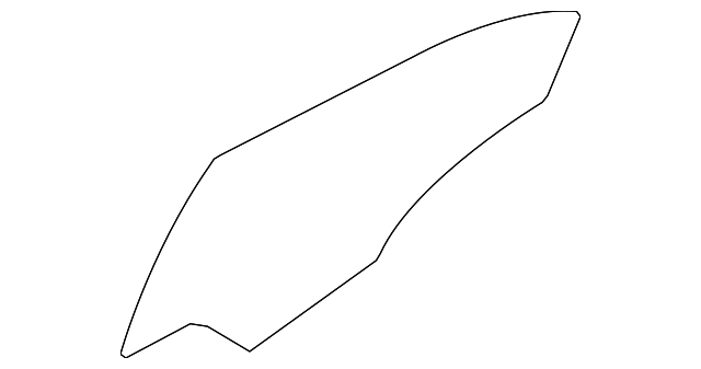83411-1W210 Деталь DOOR GLASS, LEFT