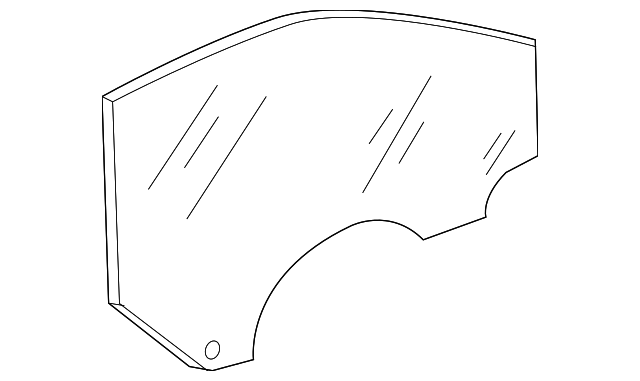 4G8-845-201-A Деталь DOOR GLASS, LEFT