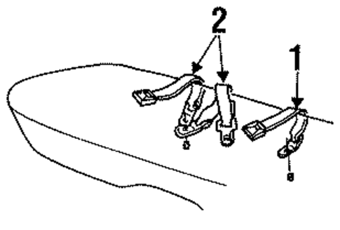 Century REAR SEAT BELTS