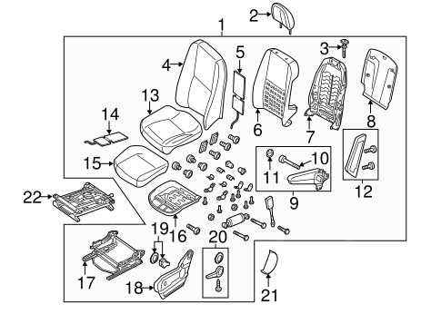 Sprinter 2500 PASSENGER SEAT COMPONENTS