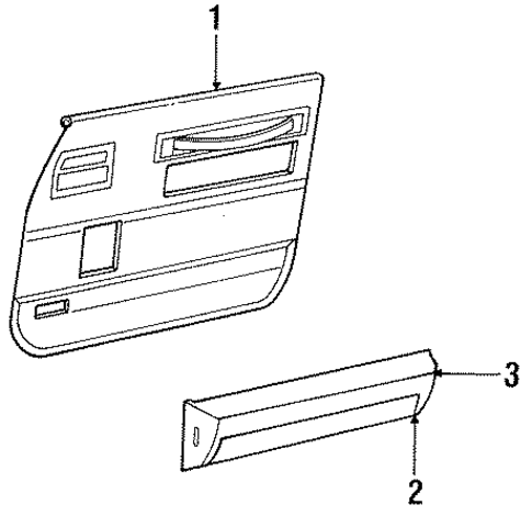 600 INTERIOR TRIM - FRONT DOOR