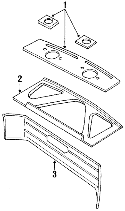 Cressida INTERIOR TRIM - REAR BODY
