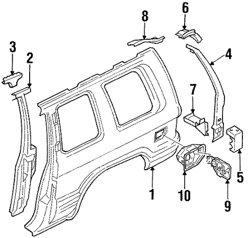 Trooper QUARTER PANEL & COMPONENTS
