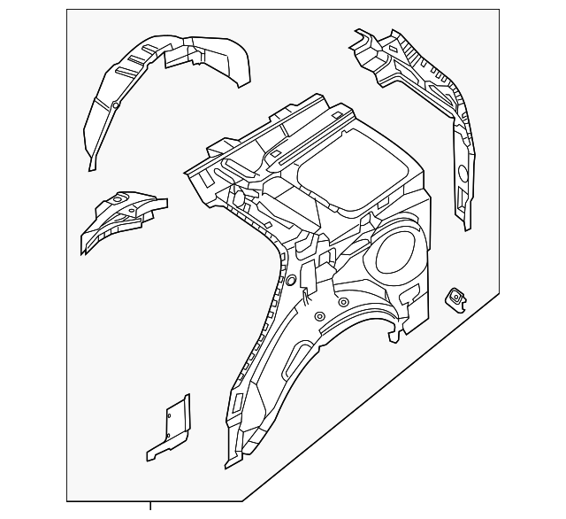 FB5Z-7827791-A Деталь INNER PANEL, LEFT