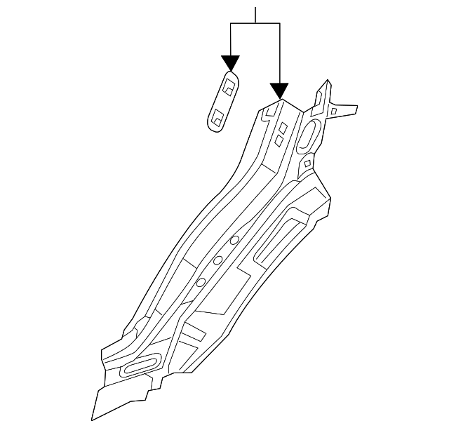 BB5Z-78278D72-A Деталь FILLER PANEL, RIGHT