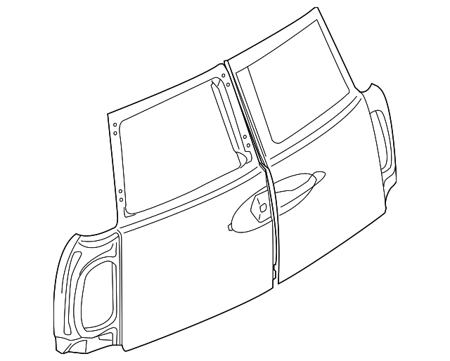 41-54-2-757-715 Деталь DOOR SHELL, LEFT