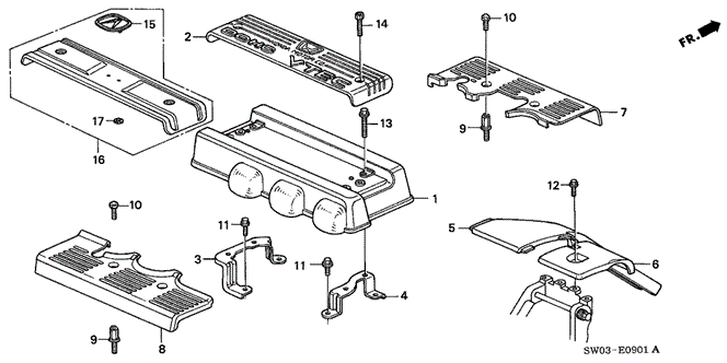 NSX INTAKE MANIFOLD COVER
