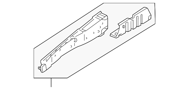 641100W000 Деталь UPPER RAIL, RIGHT