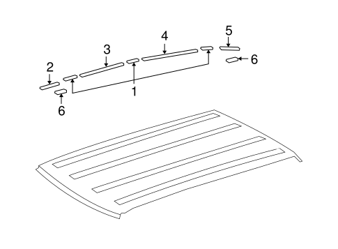 FJ Cruiser EXTERIOR TRIM - ROOF