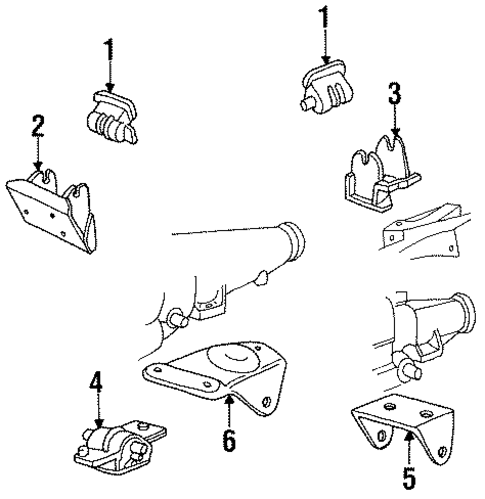 Dakota ENGINE & TRANS MOUNTING