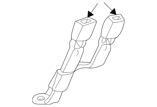89023186 Деталь BUCKLE END, RIGHT