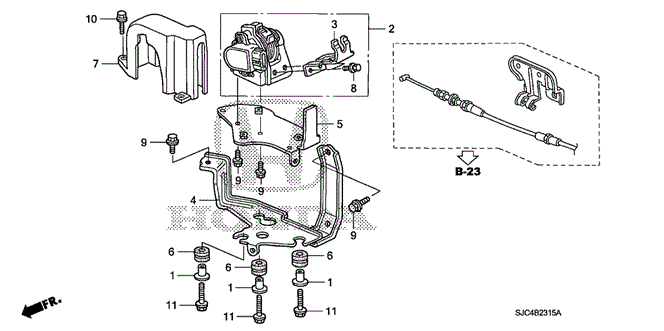 CHASSIS/ACCELERATOR SENSOR for 2009 Honda RIDGELINE #1
