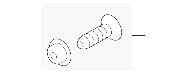 82313-2D000HU Деталь DOOR TRIM PANEL SCREW, LEFT