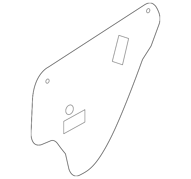 83392-1W010 Деталь WATER SHIELD, RIGHT