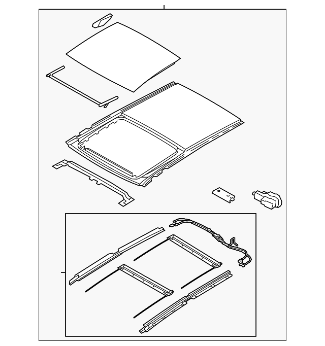 81600-1U000H9 Деталь SUNROOF ASSY