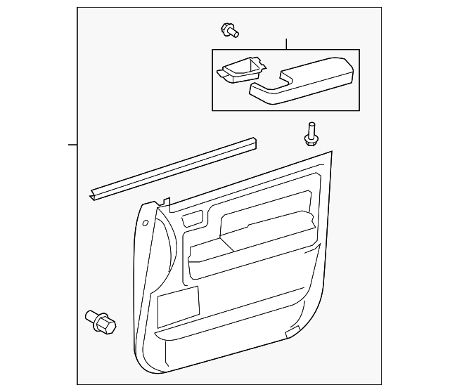 67620-0C520-C2 Деталь DOOR TRIM PANEL, LEFT