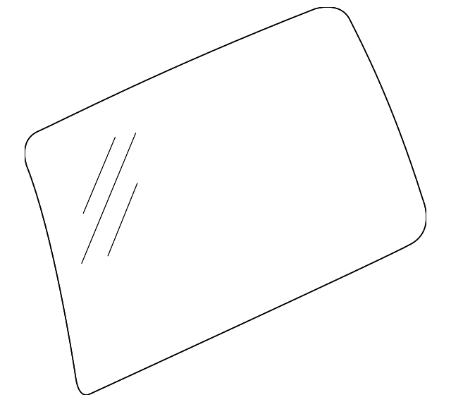 19177071 Деталь GLASS, LEFT