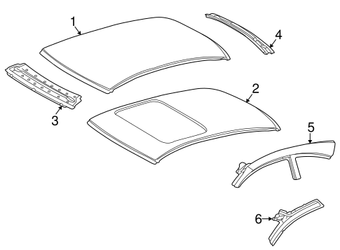 CLK320 ROOF & COMPONENTS