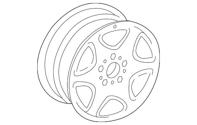 6-6-47-0523 WHEEL, ALLOY